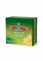 Чай Twinings зеленый с ароматом лимона (50 пак.) 80 гр