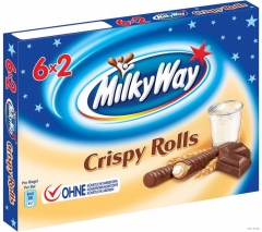 Шоколадные палочки Milky Way Crispy Rolls 150 грамм