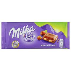 Milka Whole Hazelnuts Chocolate 100 грамм
