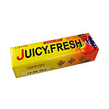 Жевательная резинка LOTTE Juicy Fresh 26 грамм