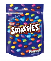 Разноцветное шоколадное драже Nestle Smarties Pouch Bag 118 грамм