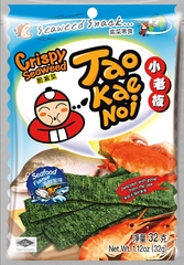 TAO KAE NOI Crispy Seaweed Seafood Flavour Морепродукты 32 грамма