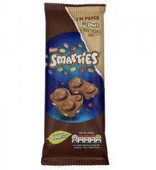 Шоколадная плитка Smarties с драже 90 гр