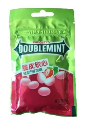 Жевательная конфета «Doublemint» со вкусом клубники 40 грамм