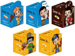 Жевательные конфеты LOVE IS МИКС 105 грамм МАЛЬЧИКИ с магнитиком