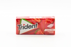 Жевательная резинка Trident без сахара со вкусом клубники 14 гр