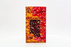 Шоколад горький World & Time «FRUIT&NUTS» вишня с миндальными орешками 80 гр