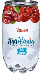 Напиток б/а среднегазированный AquAlania со вкусом Вишня 330 мл