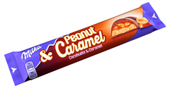 Шоколадный батончик Milka Peanut & Caramel 37 грамм