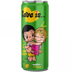 Газированный напиток LOVE IS Яблоко и Лимон 330 мл
