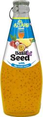 Нектар Aziano Мультифрукт с семенами базилика 30% Mixsed Juice withe Basil seed Drink 290 мл