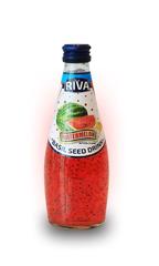 Basil seed drink Watermelon flavor "Напиток Семена базилика с ароматом арбуза" 290 мл
