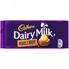 Шоколад Cadbury Dairy Milk WHOLENUT 200 гр