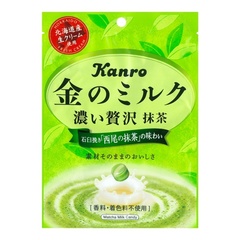 Карамель Kanro молочная с зеленым чаем 70 грамм