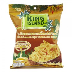 Кокосовые чипсы KING ISLAND с карамелью  (40 грамм)