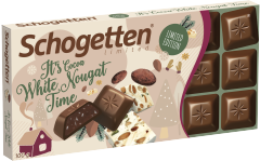 Шоколад молочный Schogetten с кусочками белой нуги 100 гр