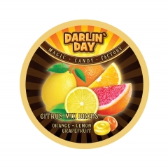 Карамель леденцовая DARLIN DAY CITRUS MIX цитрусовый микс апельсин, лимон, грейпфрут 180 грамм