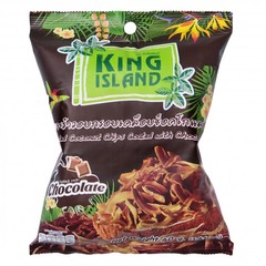 Кокосовые чипсы KING ISLAND с шоколадом (40 грамм)