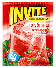 Растворимый напиток Invite Клубника 9 грамм