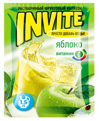 Растворимый напиток Invite Яблоко 9 грамм