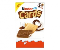 Вафли Kinder с молочным шоколадом и какао начинкой Детские открытки 76,8 гр