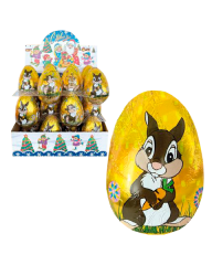 Яйцо из кондитерской глазури Шоколадная Компания Кролики с сюрпризом 50 гр