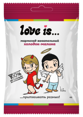 Мармелад жевательный Love is Холодок-малина 20 гр