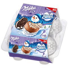 Шоколадные шары Milka Snowballs Oreo 112 грамм