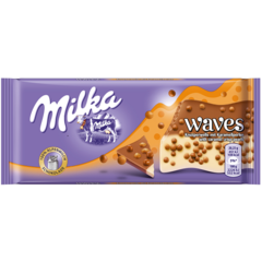 Шоколад Milka Waves Caramel 81 грамм
