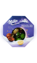Конфеты Milka Рождественская тарелка 141 гр