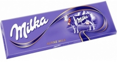 Шоколадная плитка Milka Alpine milk 250 грамм