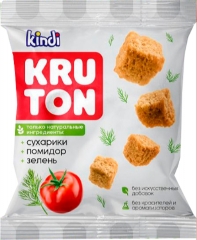 Сухарики Kindi Крутон со вкусом помидора и зелени 30 гр