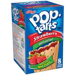 Печенье Pop Tarts 8 PS Unfrosted Strawberry с клубничной начинкой 416 грамм