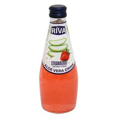 Aloe vera drink Strawberry Flavor 'Алое вера с ароматом клубники' 290 мл
