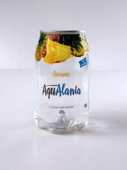 Напиток б/а среднегазированный AquAlania со вкусом Ананаса 330 мл