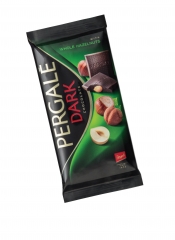 Темный шоколад Pergale с цельным фундуком 100 гр