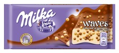 Шоколад Milka Waves Cookie 81 грамм