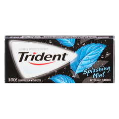 Trident Gum Black Splashing Mint