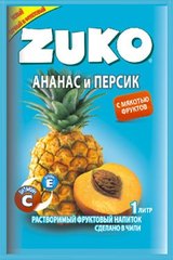 Растворимый напиток ZUKO Ананас-персик 25 грамм