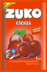 Растворимый напиток ZUKO Клюква 25 грамм